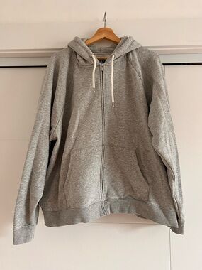 GAP Light Gray Full-Zip Hoodie